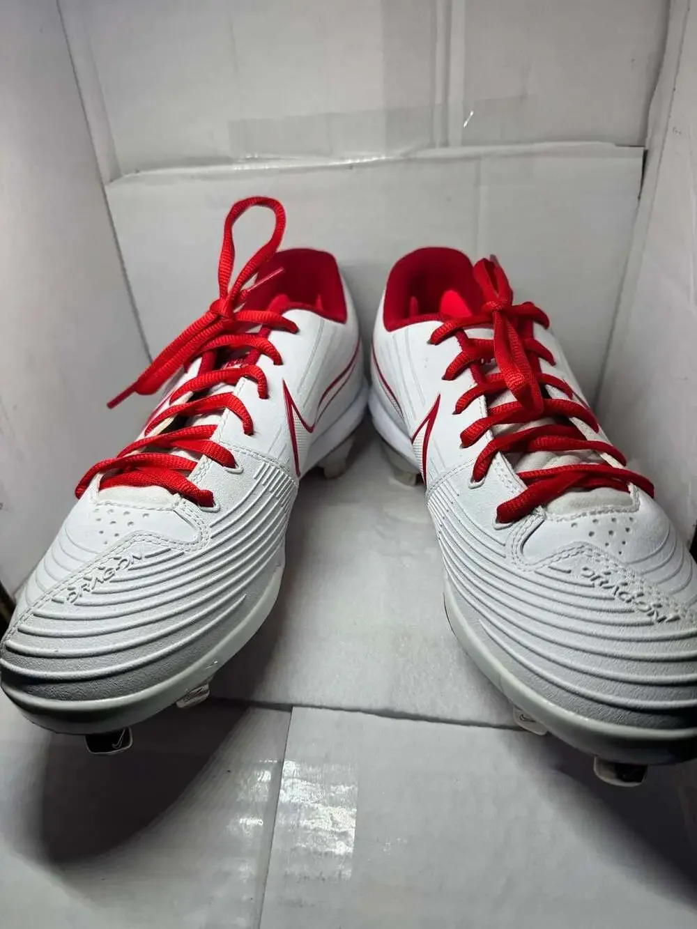 Nike Lunar Hyperdiamond 3 Pro Women's Metal Softball Cleats Wt University Red